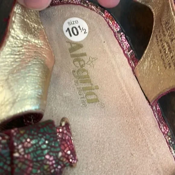 Alegria size 41 sandals great for being on your feet all day boho floral… - Picture 11 of 12